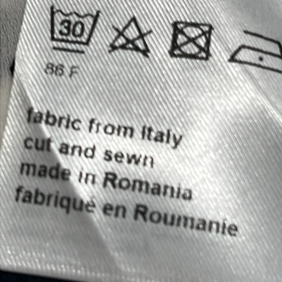 Marc Cain Button up Shirt Front Bow Floral White Black Blue size 5 - Picture 14 of 16